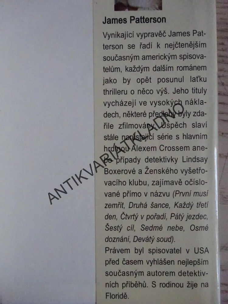 SOUKROMÉ HRY, JAMES PATTERSON, **an