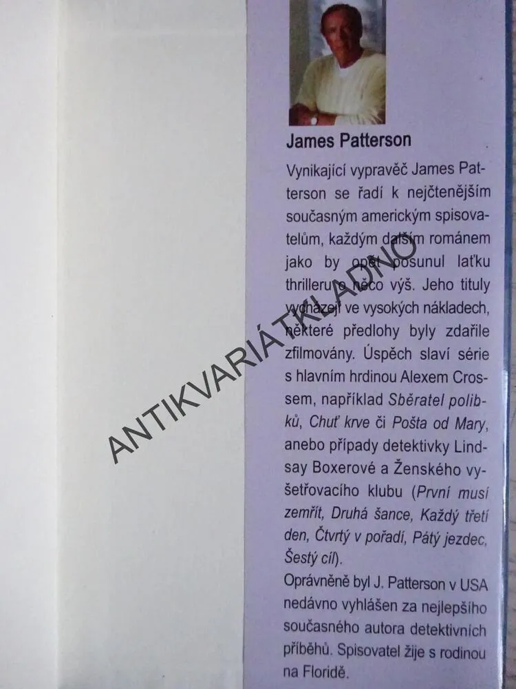 NEDOSTATEK DŮKAZŮ, JAMES PATTERSON, **an