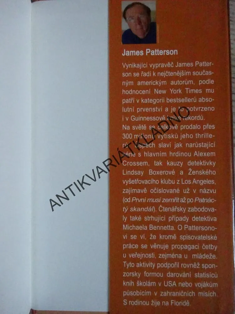 JEN PRO ZVANÉ, JAMES PATTERSON, **an