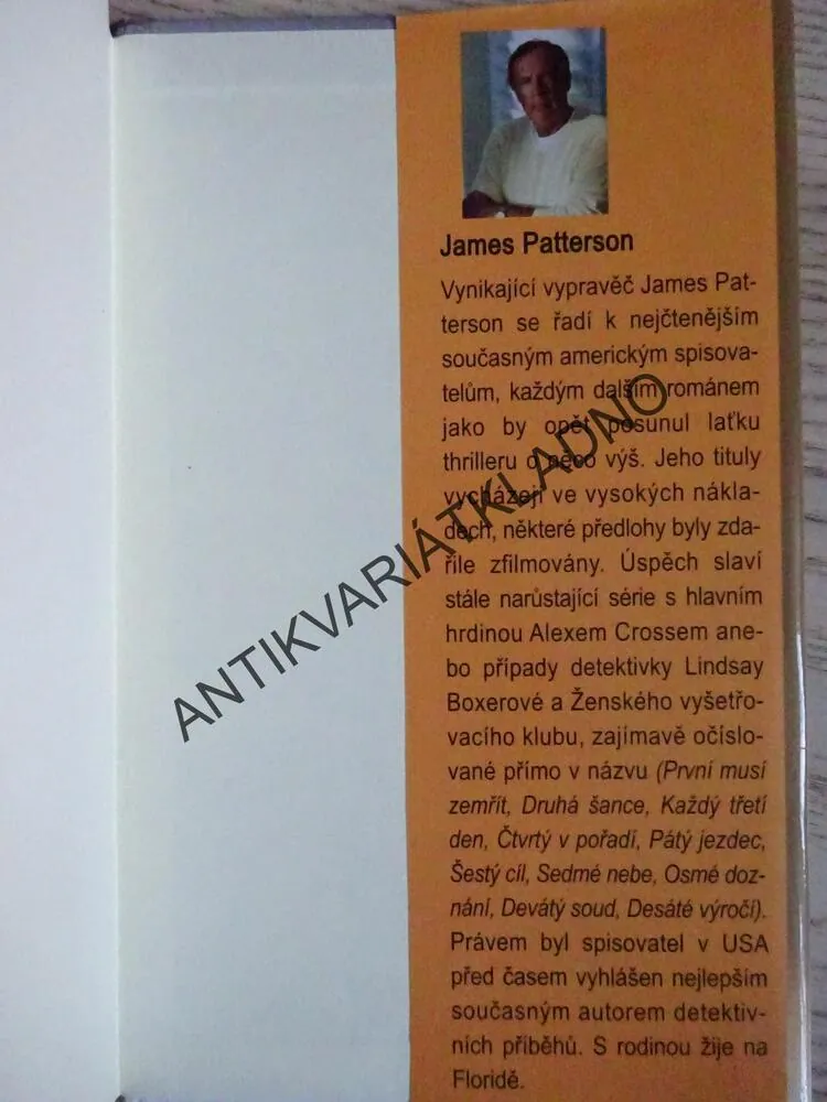 MISTROVSKÝ TAH, JAMES PATTERSON, **an