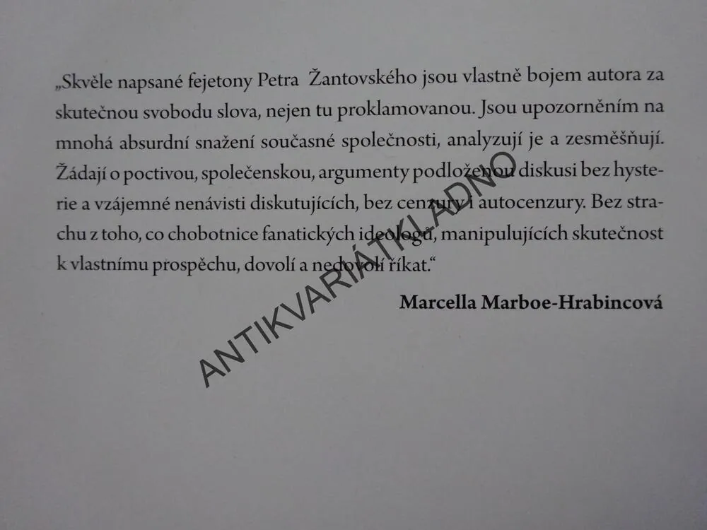 NOVÉ ZPRÁVY ZE CVOKHAUSU, PETR ŽANTOVSKÝ, **an
