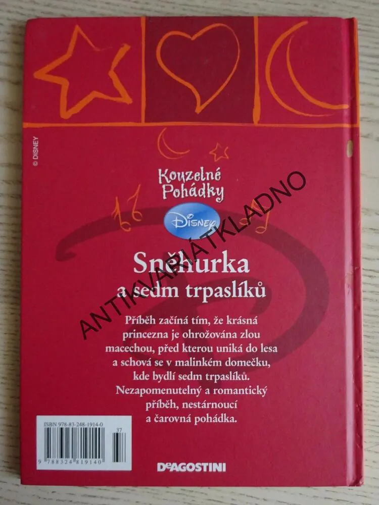 SNĚHURKA A SEDM TRPASLÍKŮ, WALT DISNEY, BEZ CD, **an