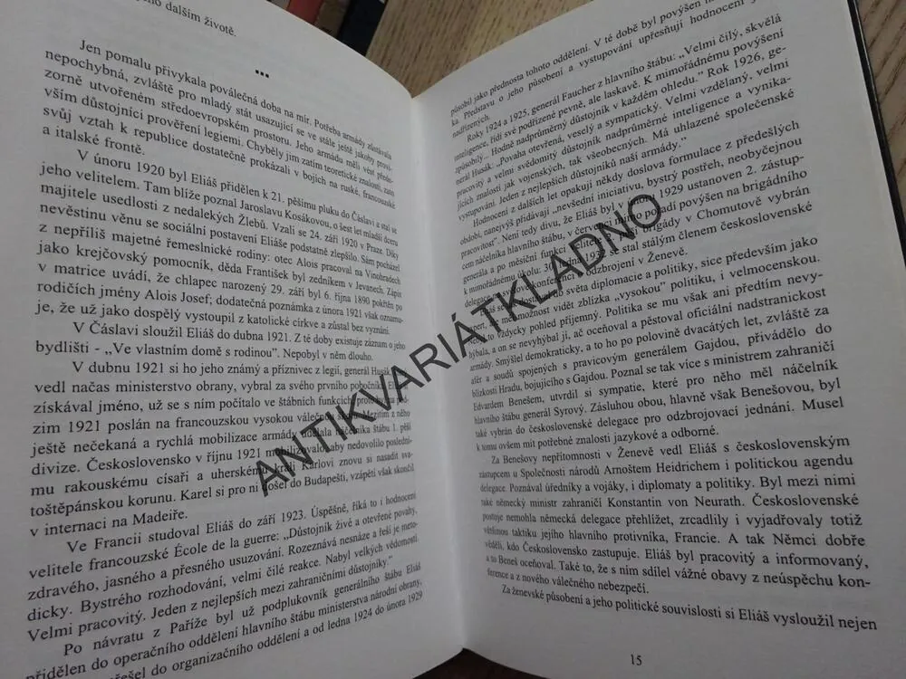 GENERÁL ALOIS ELIÁŠ, JEDEN ČESKÝ OSUD, ROBERT KVAČEK, DUŠAN TOMÁŠEK, **an