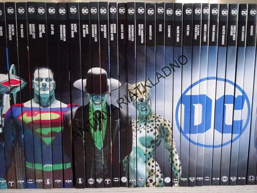 DC KOMIKSOVÝ KOMPLET Č. 1-100, NOVÉ!!!! + 2 ZARÁŽKY NA KNIHY, DC KOMIKS