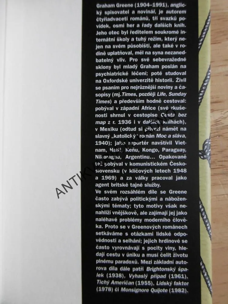 MINISTERSTVO STRACHU, GRAHAM GREENE, **an