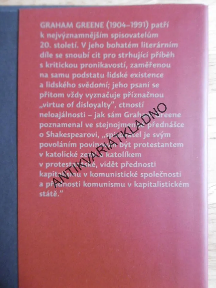 NÁJEMNÝ VRAH, GRAHAM GREENE, 
