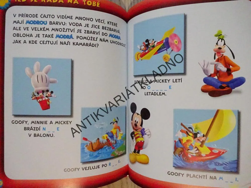 MICKEYHO KLUBÍK 20, MODRÁ!, MICKEY MOUSE, WALT DISNEY, **an