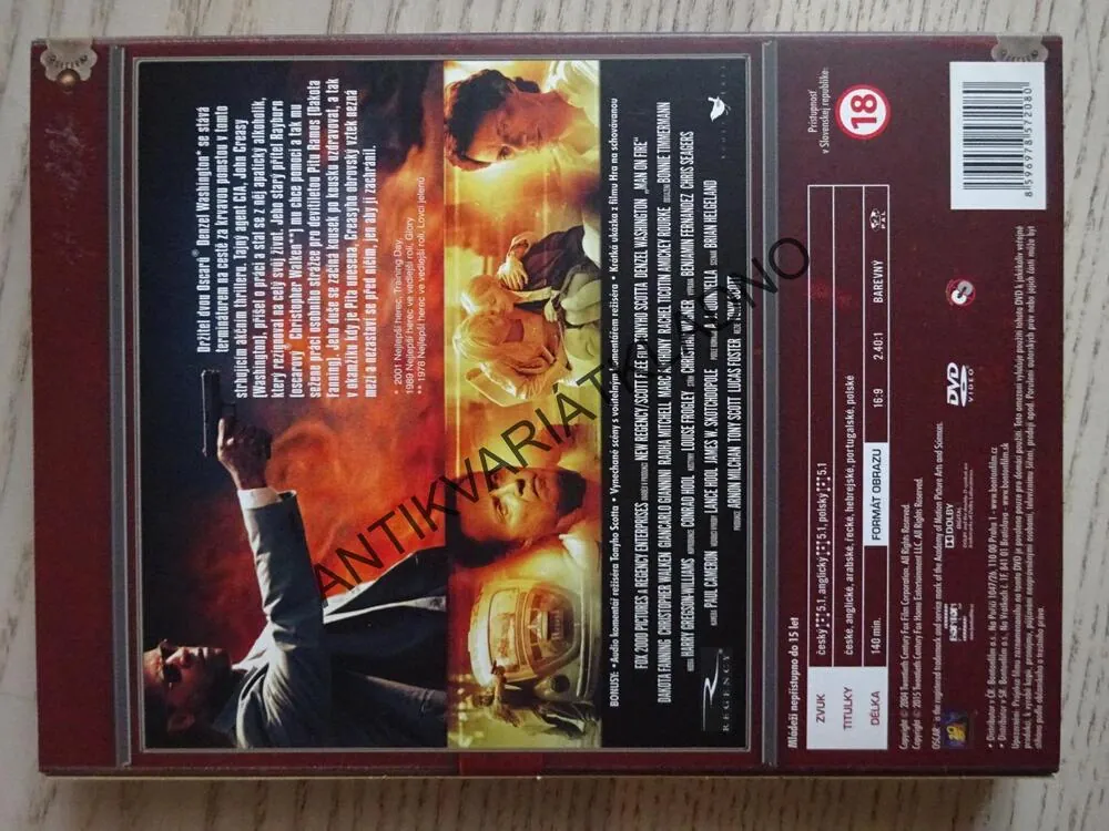 MUŽ V OHNI, DVD FILM