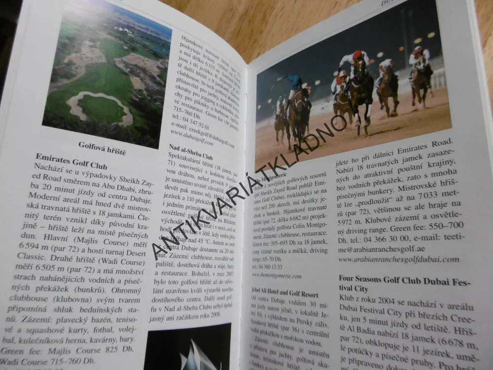 SPOJENÉ ARABSKÉ EMIRÁTY, PRŮVODCE NA CESTY,, **an