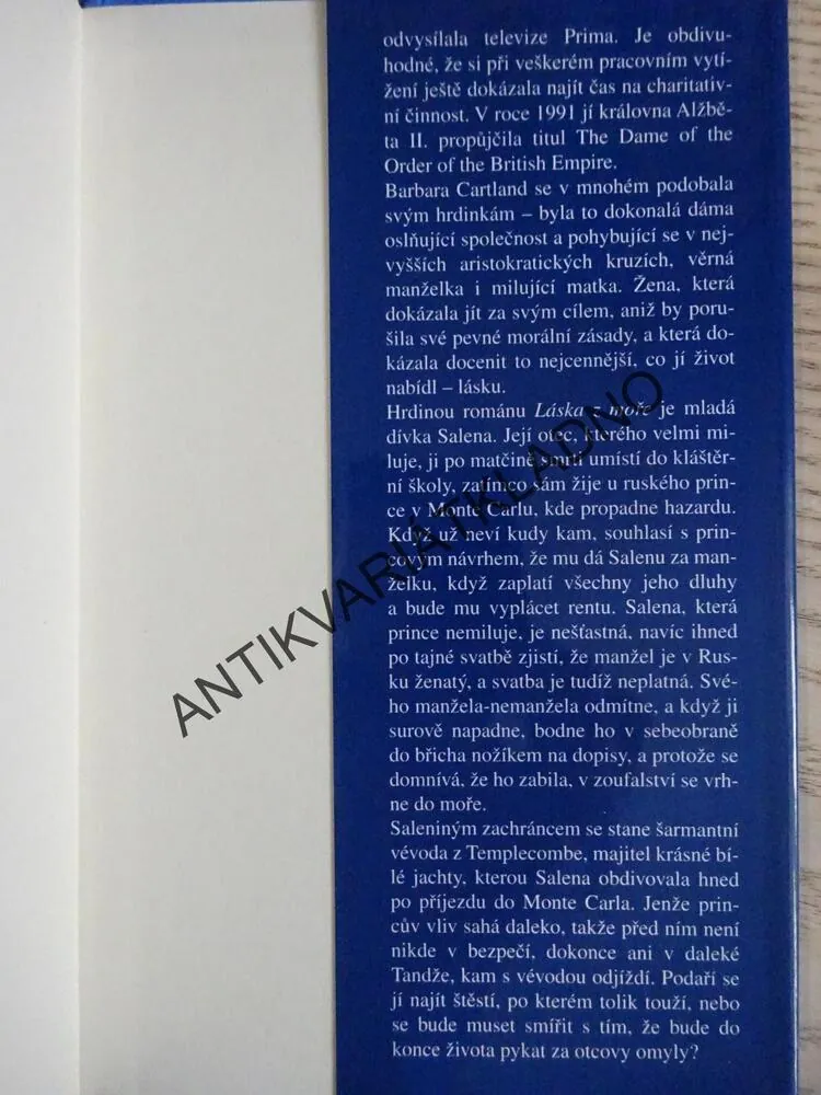 LÁSKA Z MOŘE, BARBARA CARTLAND, **an