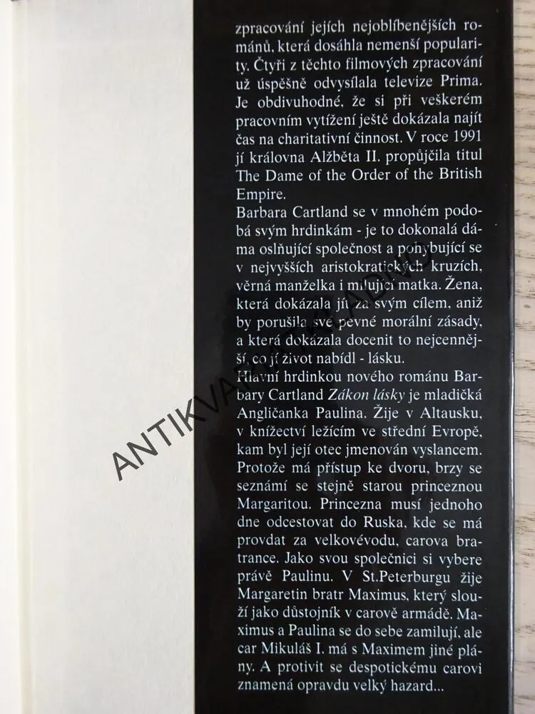 ZÁKON LÁSKY, BARBARA CARTLAND, **an