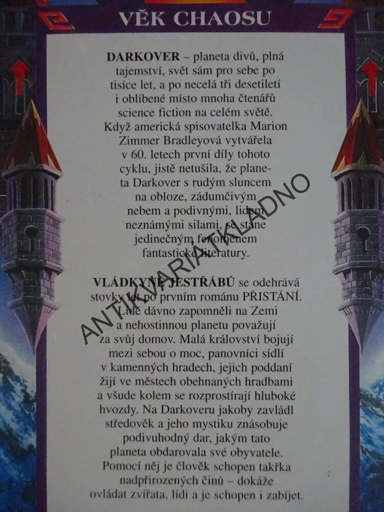 VLÁDKYNĚ JESTŘÁBŮ, MARION ZIMMER BRADLEY, DARKOVER, **an