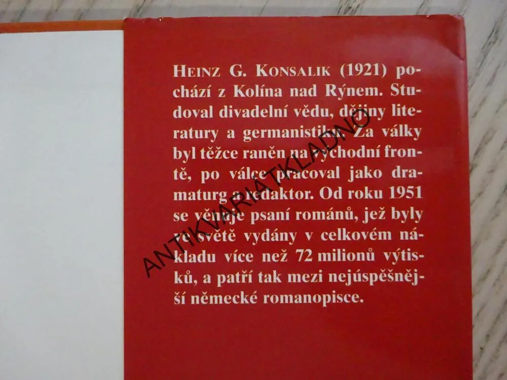 SMRTÍCÍ RÁJ, HEINZ G. KONSALIK, **an