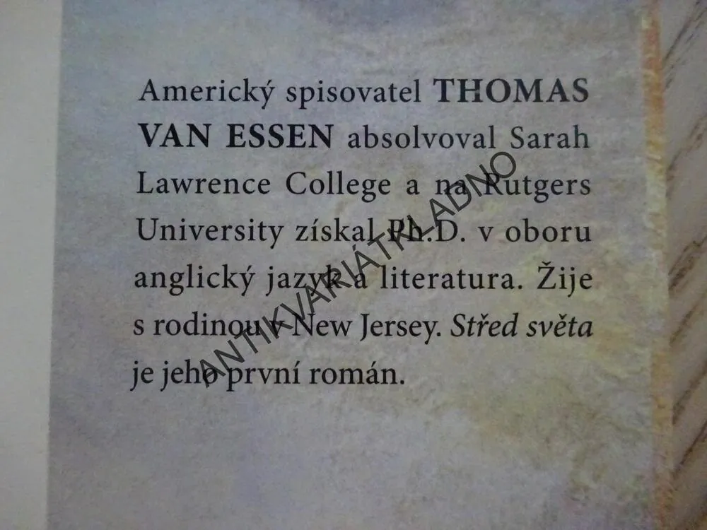STŘED SVĚTA, THOMAS VAN ESSE, **an