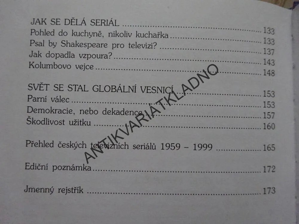 TELEVIZNÍ SERIÁL A JEHO PARADOXY, MILOŠ SMETANA, **an