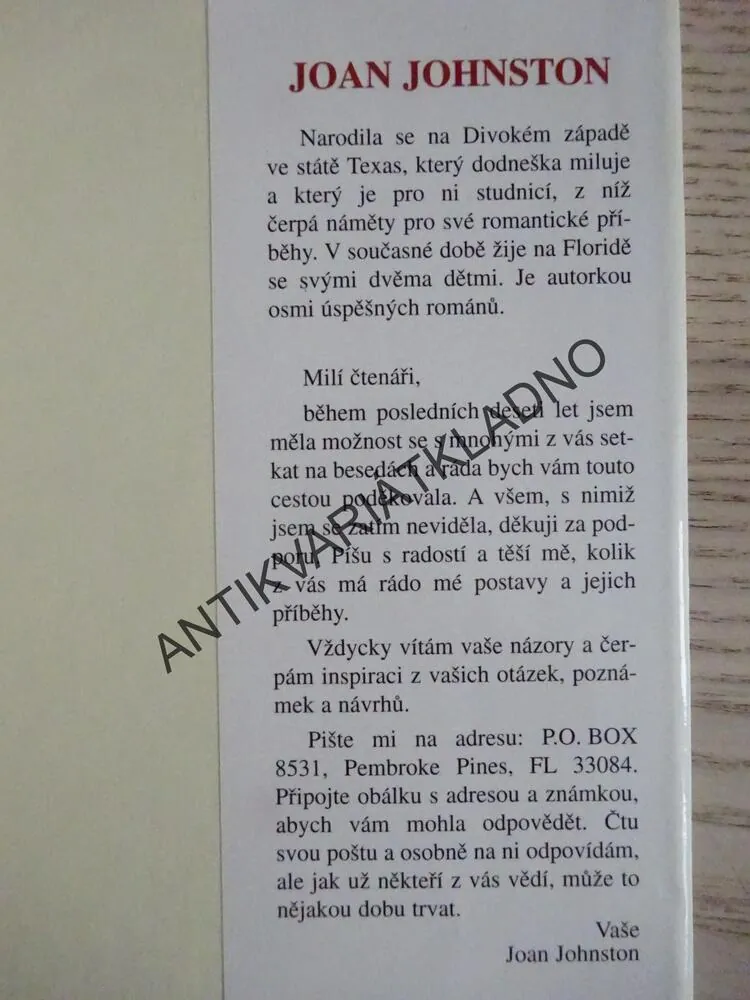 OSUDNÝ POLIBEK, JOAN JOHNSTON, **an