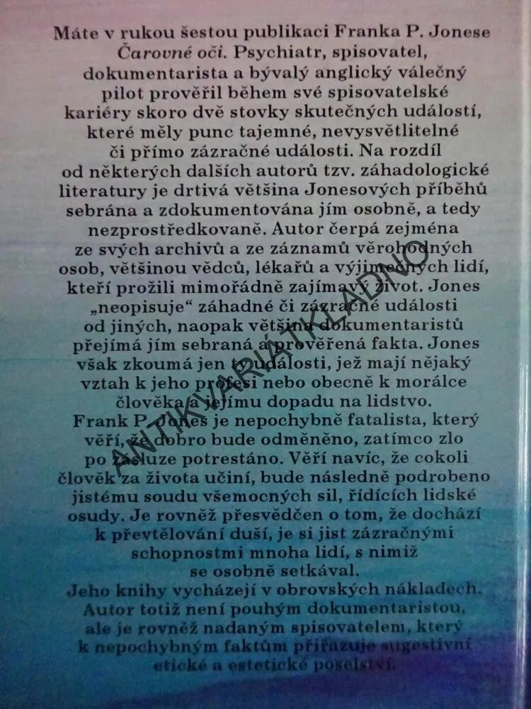 ČAROVNÉ OČI, FRANK P. JONES, **an
