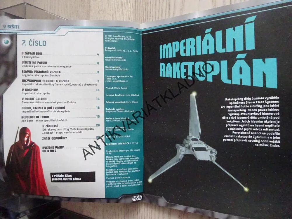 STAR WARS 7. -  IMPERIÁLNÍ RAKETOPLÁN, TRANSPORTÉR TŘÍDY LAMBDA