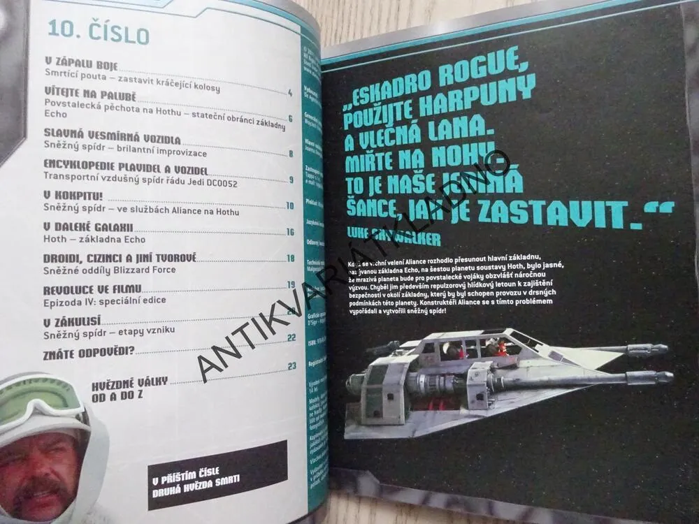 STAR WARS 10. - SNĚŽNÝ SPÍDR, VZNÁŠEDLO ESKADRY ROGUE