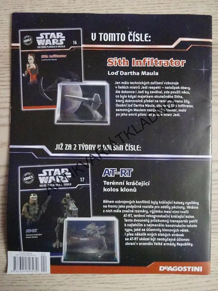 STAR WARS 16. - SITH INFILTRATOR, POUZE SEŠIT BEZ MODELU