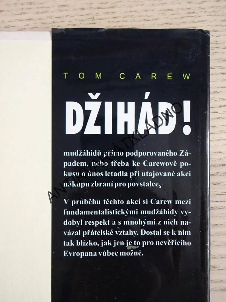 DŽIHÁD!, TAJNÁ VÁLKA V AFGHÁNISTÁNU, TOM CAREW, **an