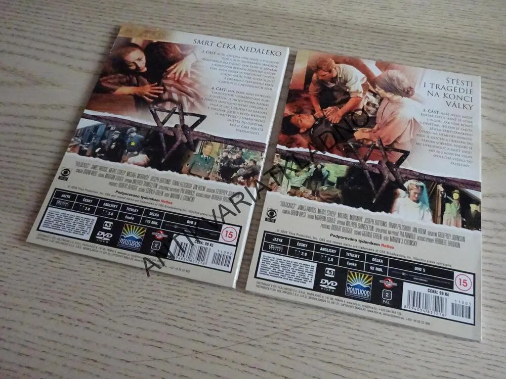 HOLOCAUST, 2-3,JAMES WOODS, MERYL STREEP, MORIARTY, DVD FILM