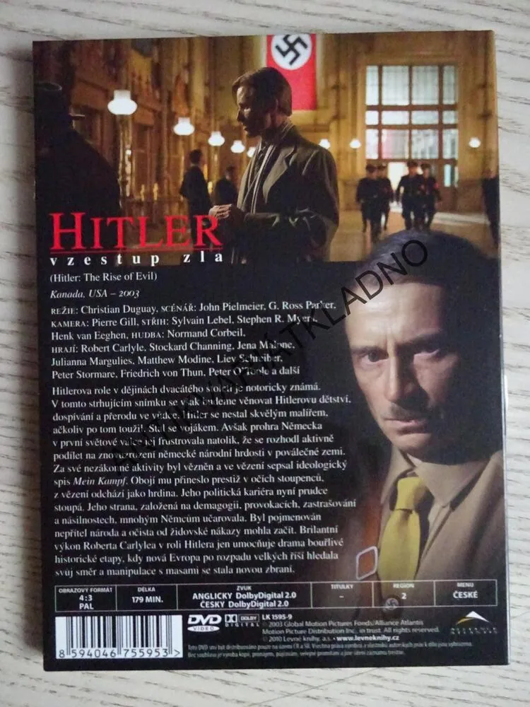 HITLER, VZESTUP ZLA, DVD FILM