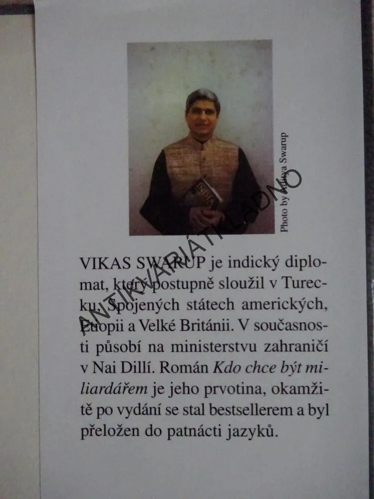 KDO CHCE BÝT MILIARDÁŘEM, VIKAS SWARUP, **an