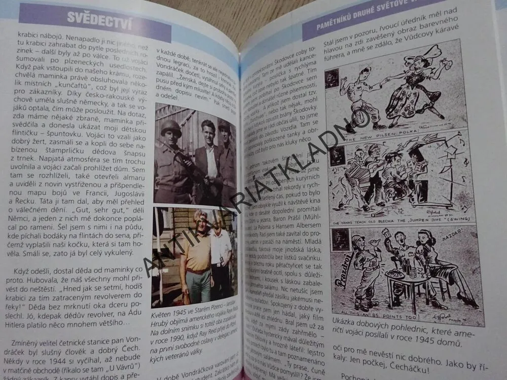 SVĚDECTVÍ PAMĚTNÍKŮ DRUHÉ SVĚTOVÉ VÁLKY, **an