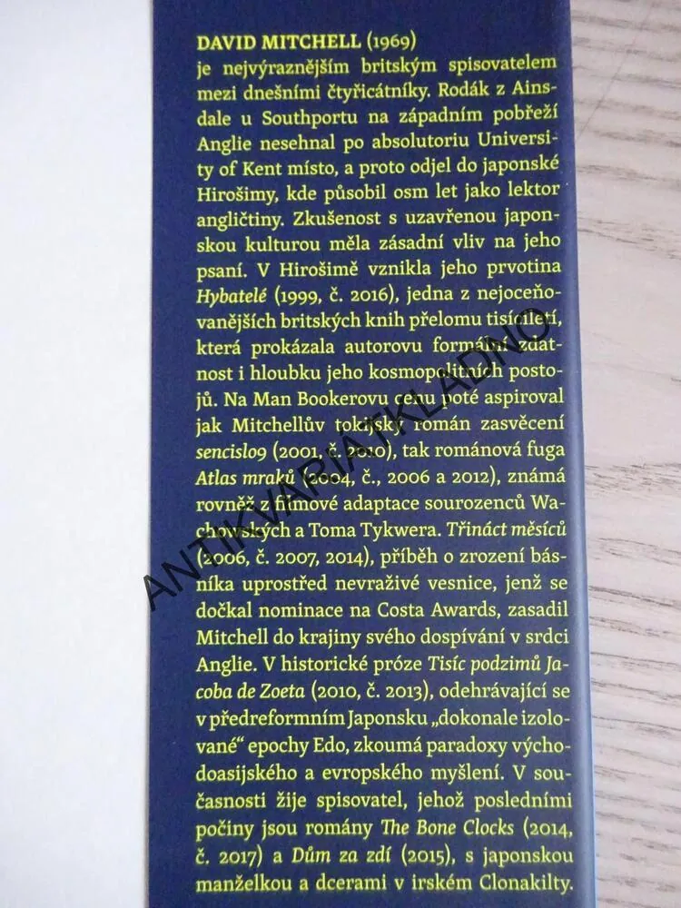 DŮM ZA ZDÍ, DAVID MITCHELL, **an