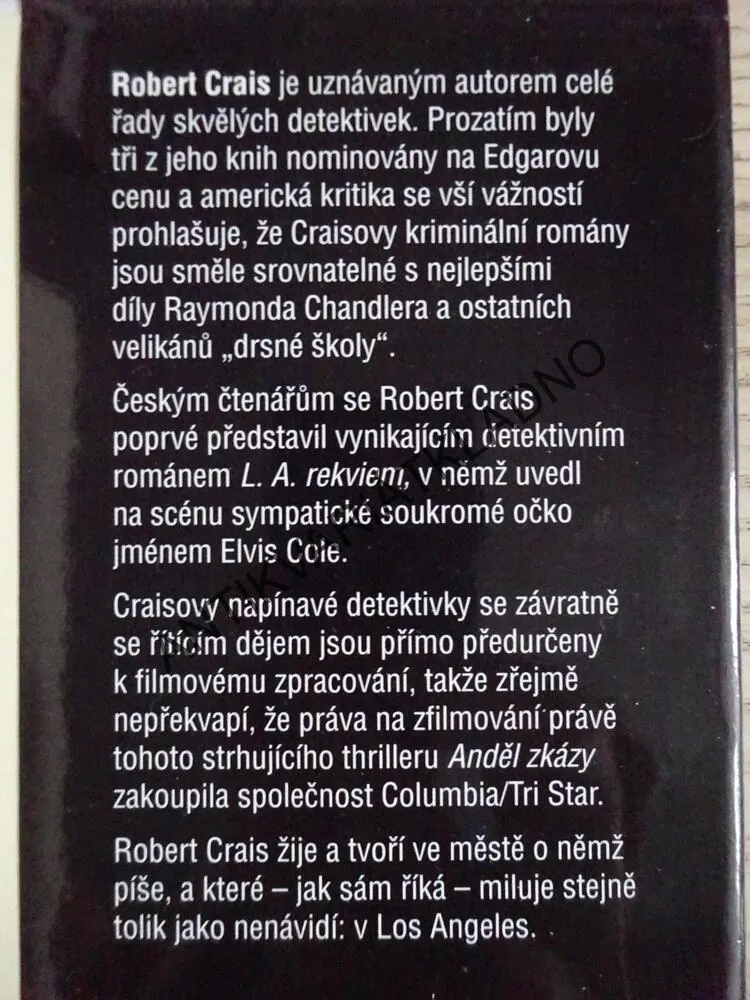 ANDĚL ZKÁZY, ROBERT CRAIS, **an