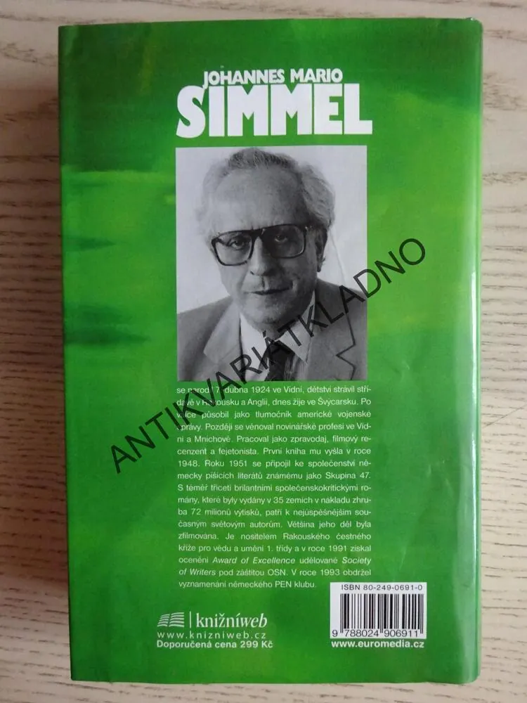 NA JAŘE ZAZPÍVÁ SKŘIVAN NAPOSLEDY, JOHANNES MARIO SIMMEL, **an