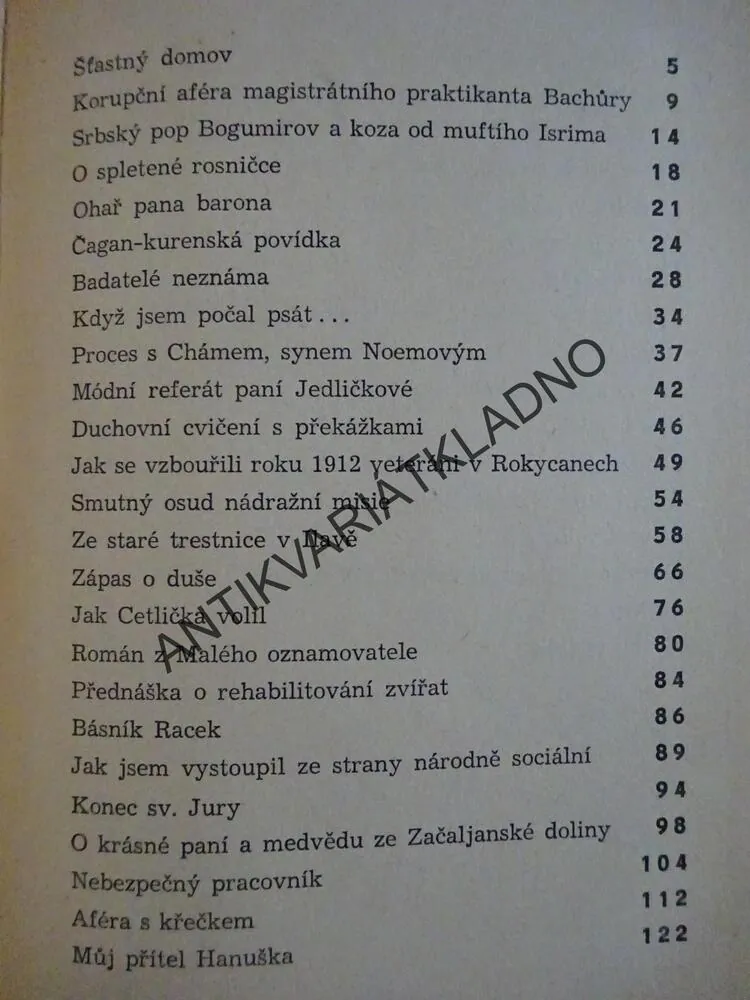 ABECEDA HUMORU M-Z, JAROSLAV HAŠEK, **an