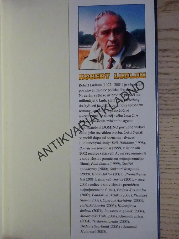 LAZAROVA VENDETA, ROBERT LUDLUM, **an