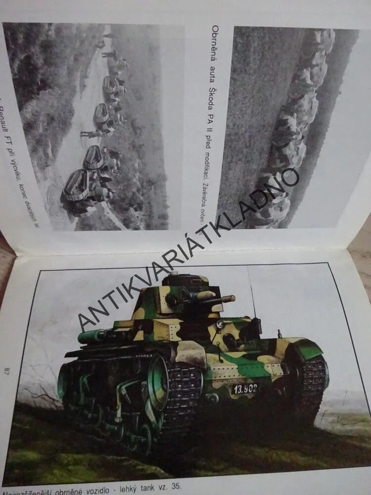 ČESKOSLOVENSKÉ TANKY, OBRNĚNÁ AUTA, OBRNĚNÉ VLAKY A DREZÍNY, 1918-1939, VLADIMÍR FRANCEV