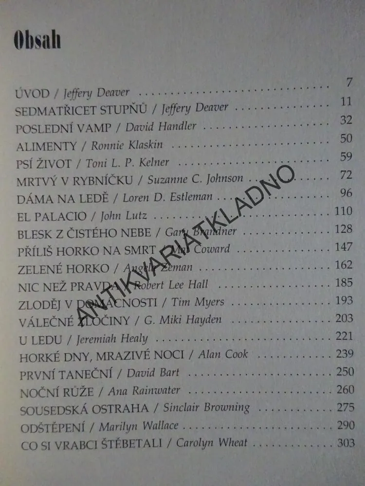 HORKÁ NOC JAKO STVOŘENÁ PRO ZLOČIN, JEFFERY DEAVER, **an