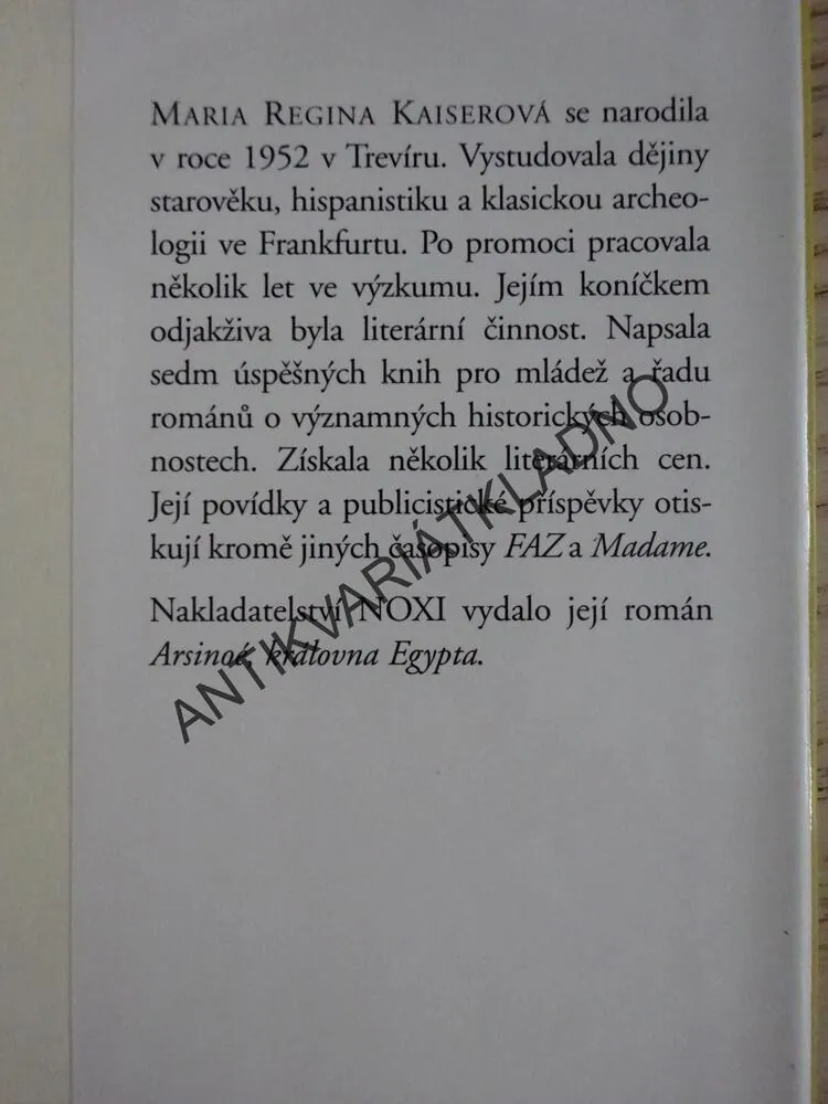 BERENIKÉ, DCERA KLEOPATRY, MARIA REGINA KAISEROVÁ, **an