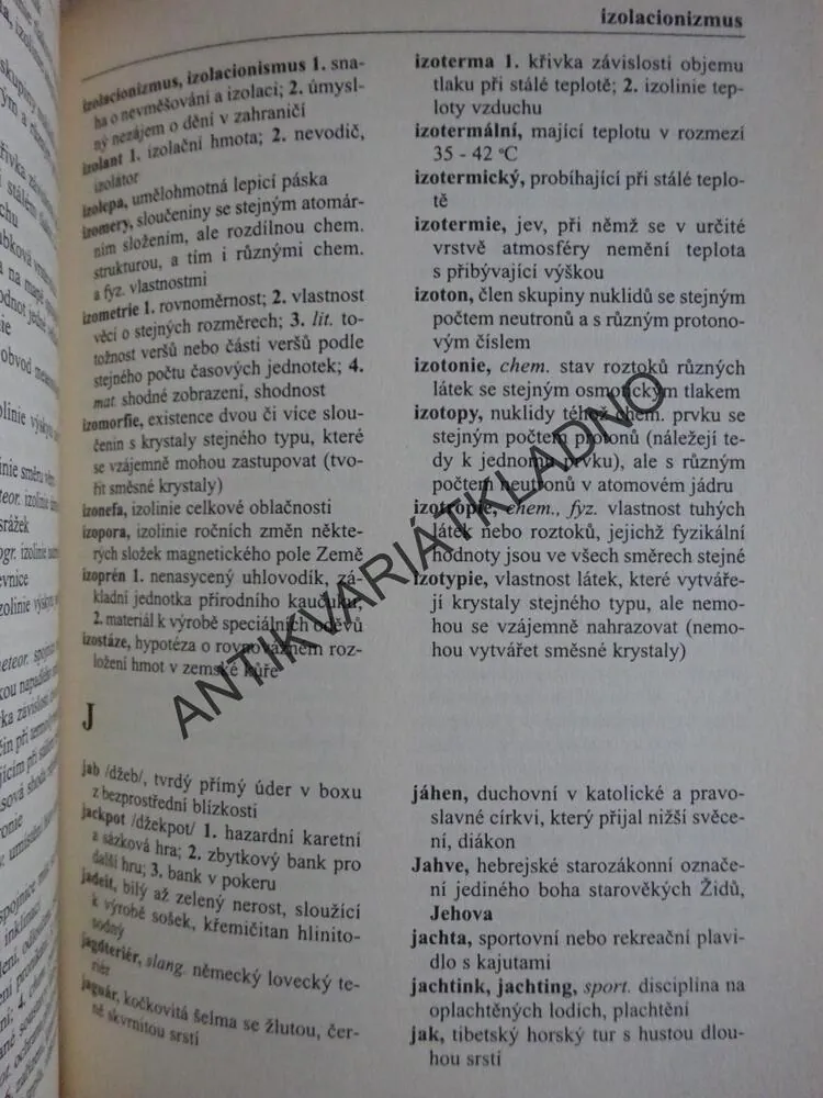 SLOVNÍK CIZÍCH SLOV PRO NOVÉ STOLETÍ, **an