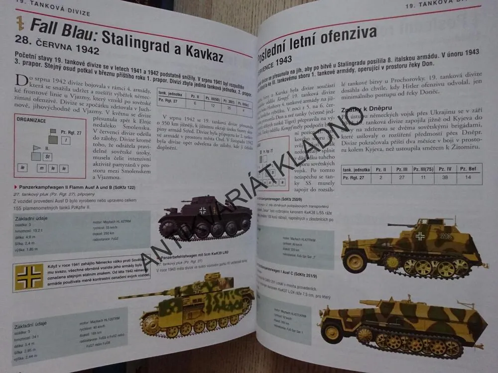TANKOVÉ DIVIZE NĚMECKÉ ARMÁDY 1939-1945, **an