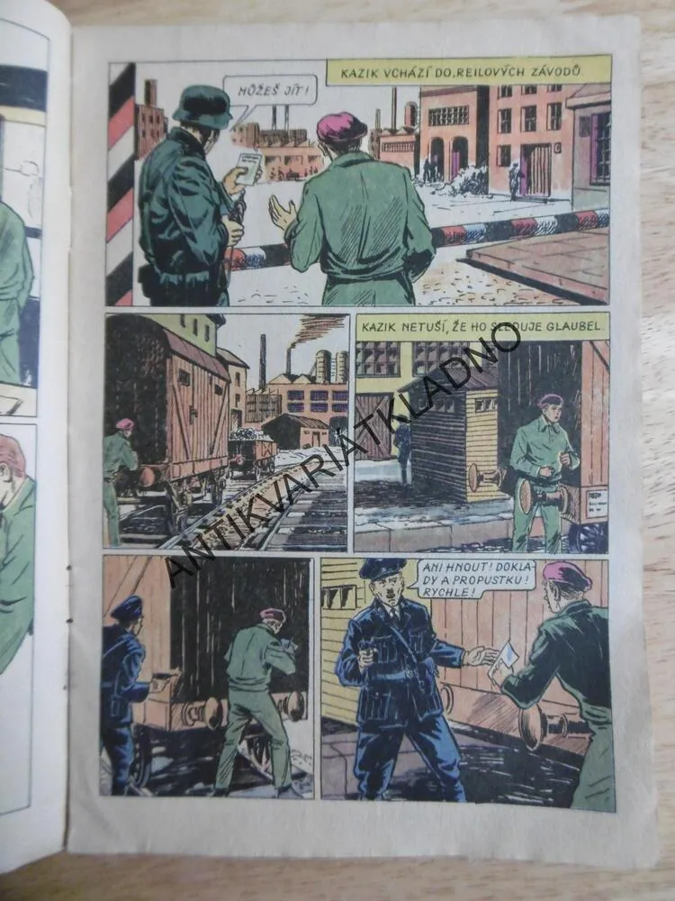 KAPITÁN KLOSS, 5., 1971, PŘÍSNĚ TAJNÉ, KOMIKS