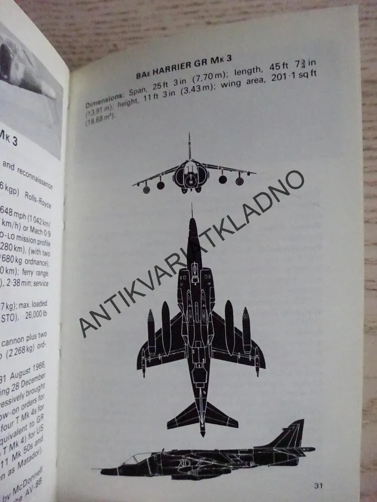 THE OBSERVER'S BOOK OF AIRCRAFT, WILLIAM GREEN, ANGLICKY, **an