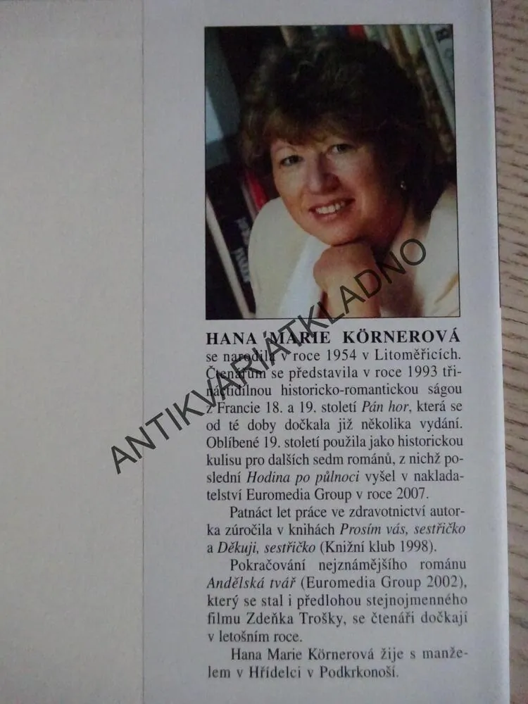 NEVĚSTA ZE ZÁMOŘÍ, HANA MARIE KÖRNEROVÁ, **an