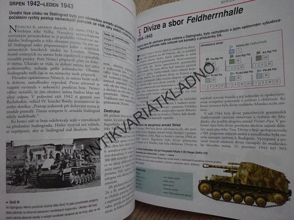 DIVIZE PANCÉŘOVÝCH GRANÁTNÍKŮ 1939-1945, **an
