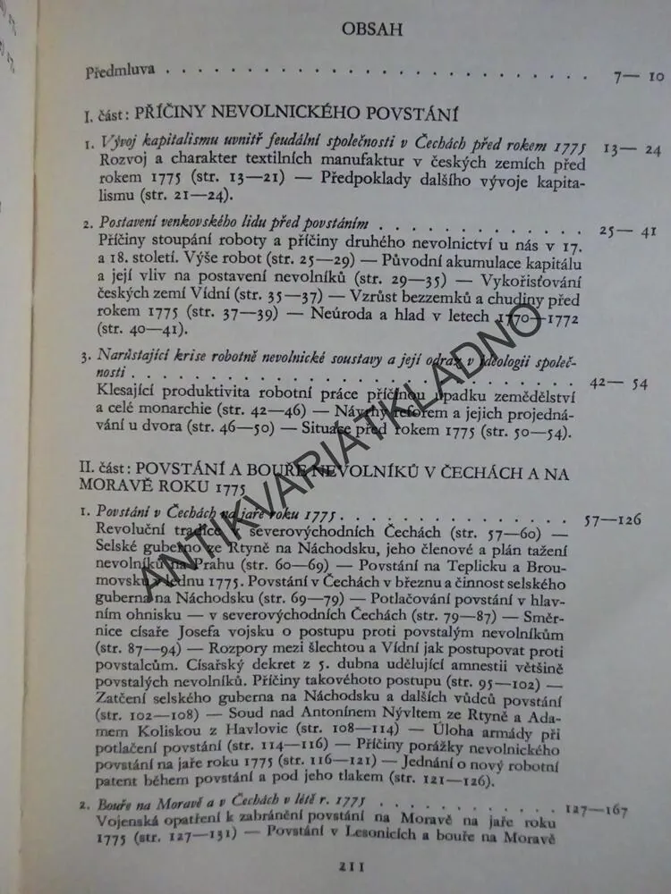 POVSTÁNÍ NEVOLNÍKŮ V ČESKÝCH ZEMÍCH R. 1775, OLDŘICH JANEČEK, **an