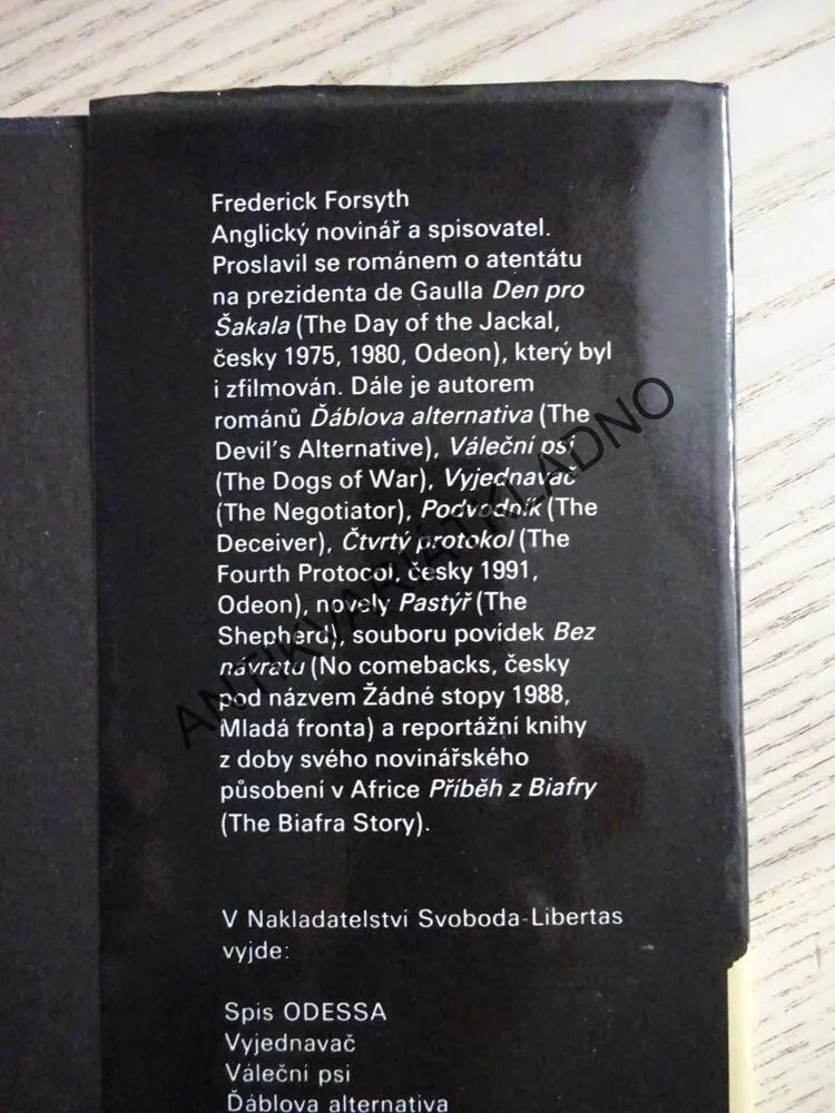 SPIS ODESSA, FREDERICK FORSYTH, **an