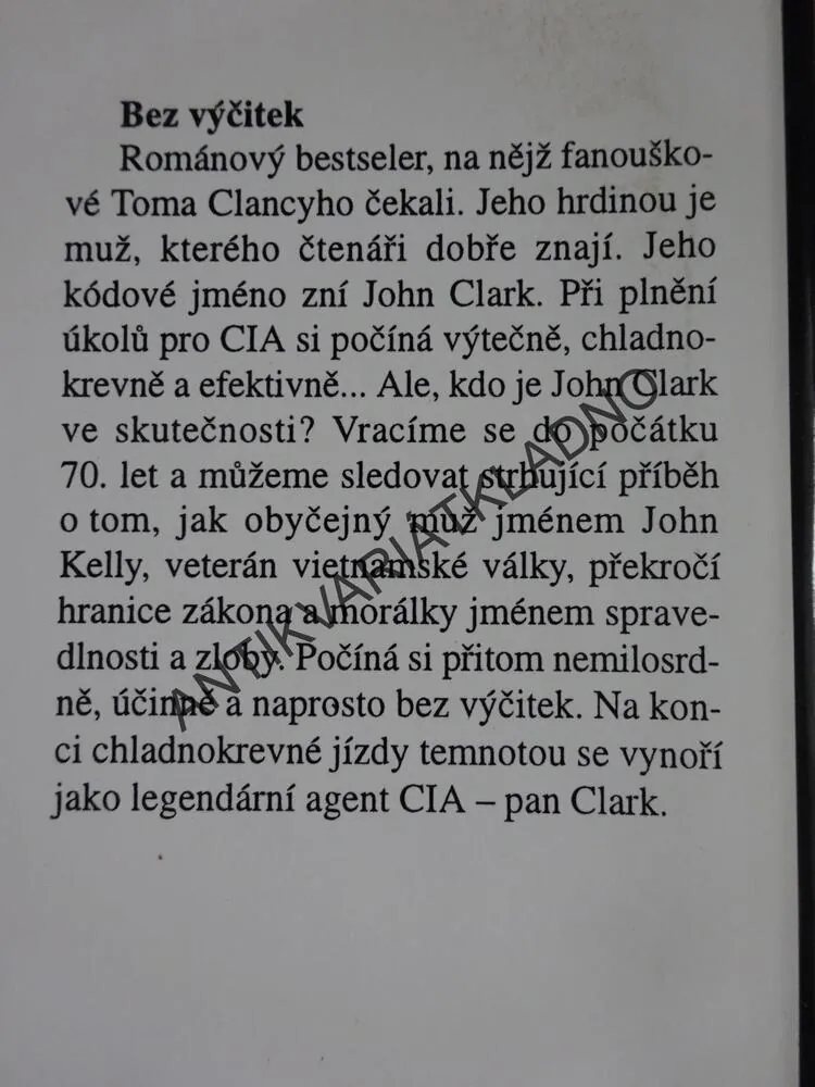 BEZ VÝČITEK, TOM CLANCY, **an