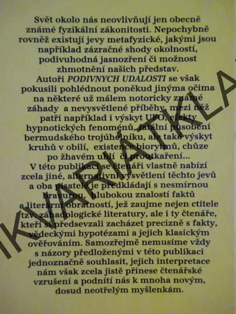 PODIVNÉ UDÁLOSTI, SIMON HOGGART, MIKE HUTCHINSON, **an