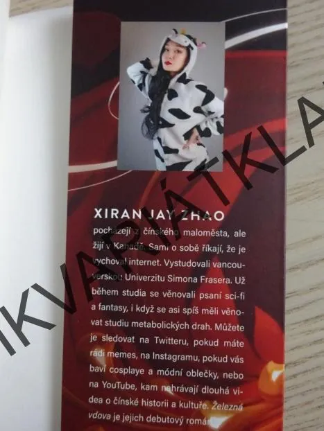 ŽELEZNÁ VDOVA, XIRAN JAY ZHAO, **an