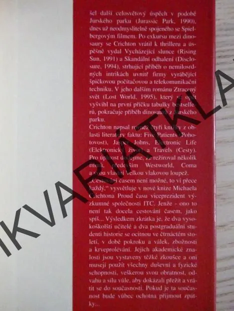 PROUD ČASU, MICHAEL CRICHTON, **an