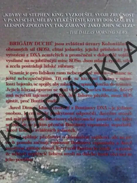 VÁLKA STARÉHO MUŽE: BRIGÁDY DUCHŮ, JOHN SCALZI, **an